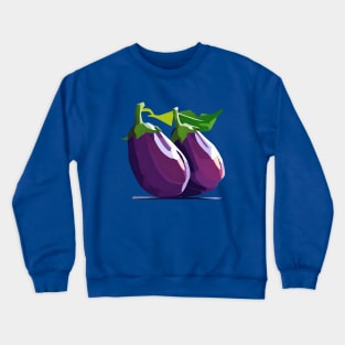 Eggplant Wpap Pop Art Crewneck Sweatshirt